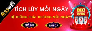 Sự kiện khuyến mãi tích luỹ mỗi ngày Win33