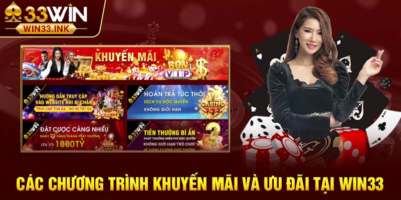 Các chương trình khuyến mãi hấp dẫn tại WIN33