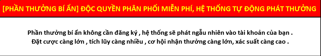 Chi tiết sự kiện phần thưởng bí ẩn Win33