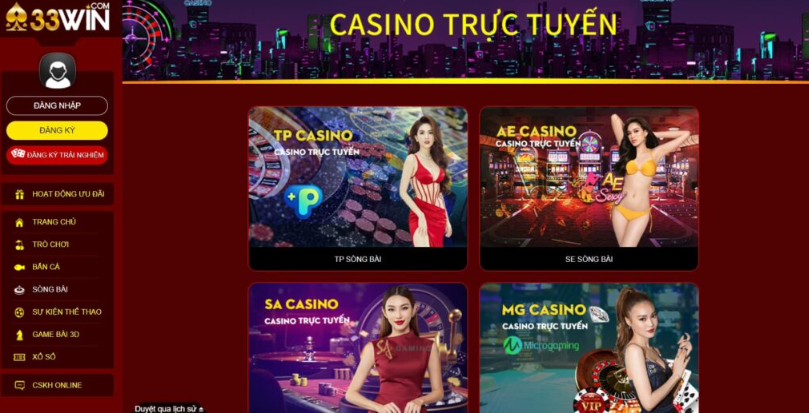 Trò chơi Win33 đa dạng, uy tín